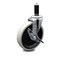 Service Caster 5 Inch Thermoplastic Rubber Wheel 1-1/8 Inch Expanding Stem Caster with Brake SCC-EX05S510-TPRS-SLB-118 - alternate 1
